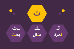 Arabic Alphabet: the letter ث