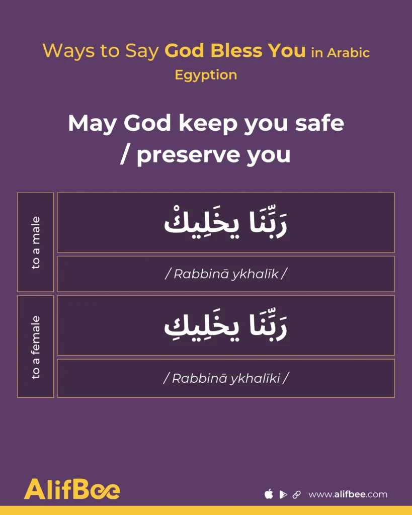 May God keep you safe
