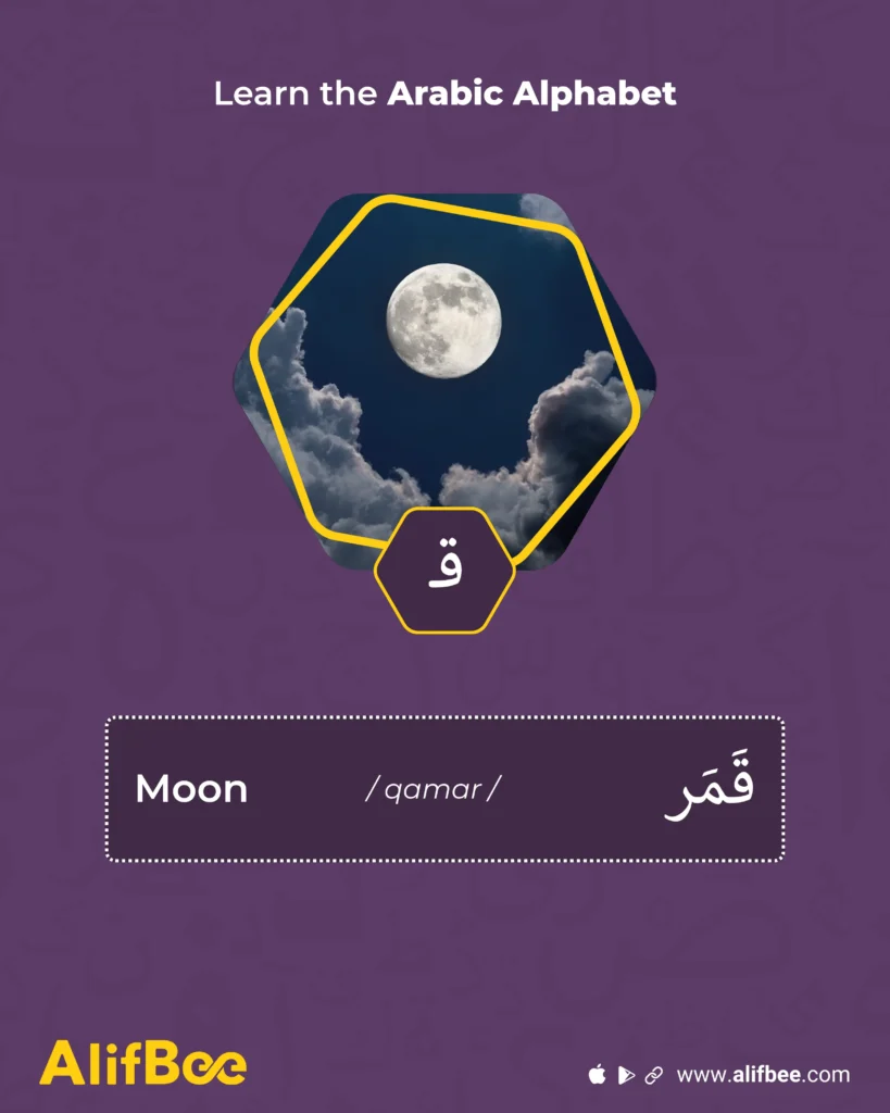 Learn the Arabic Alphabet: The letter ق /qāf/ | Alifbee Blog