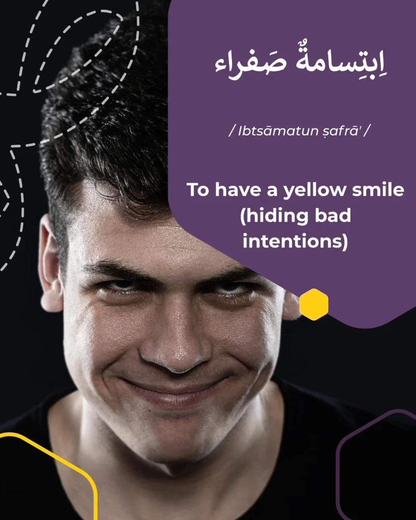 To have a yellow smile