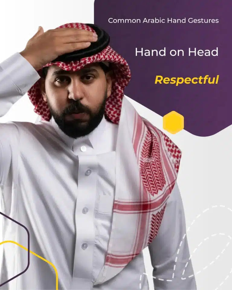 Hand on Head - Arabic Hand Gestures