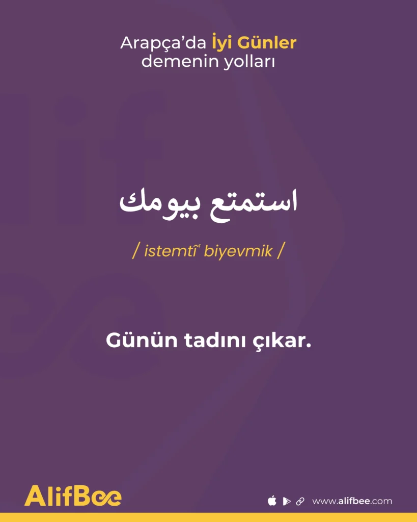 arapçada iyi günler 3