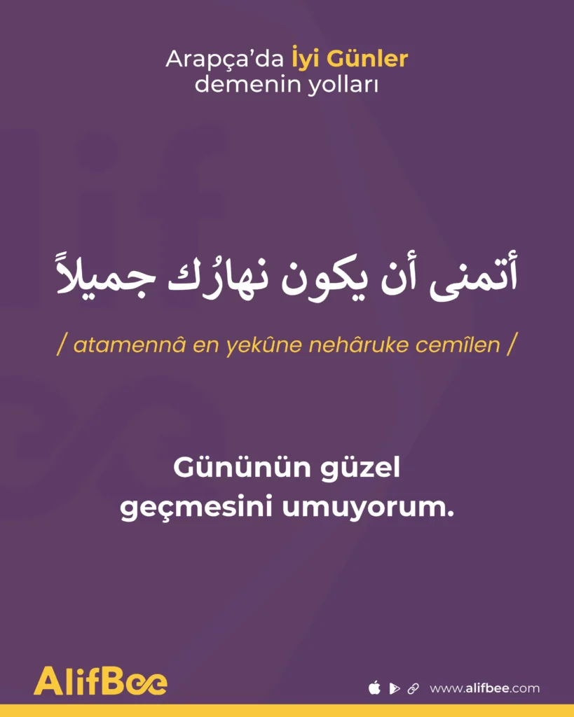 arapçada iyi günler 5