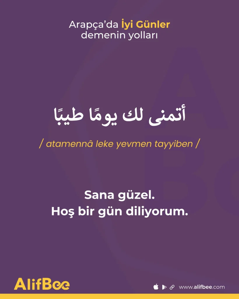 arapçada iyi günler 6