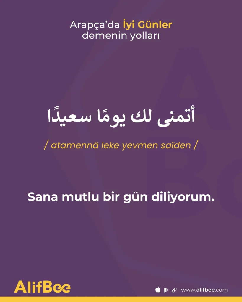 arapçada iyi günler 8