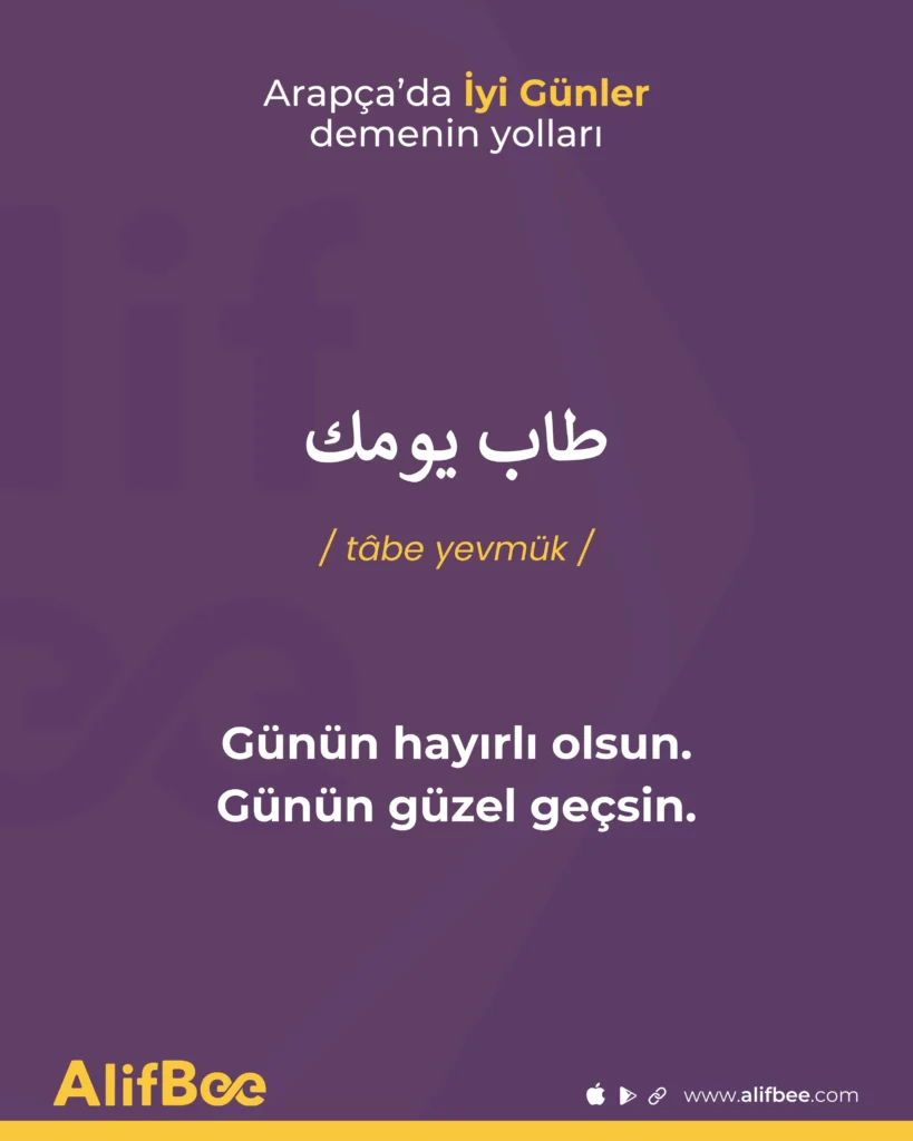 arapçada iyi günler 9