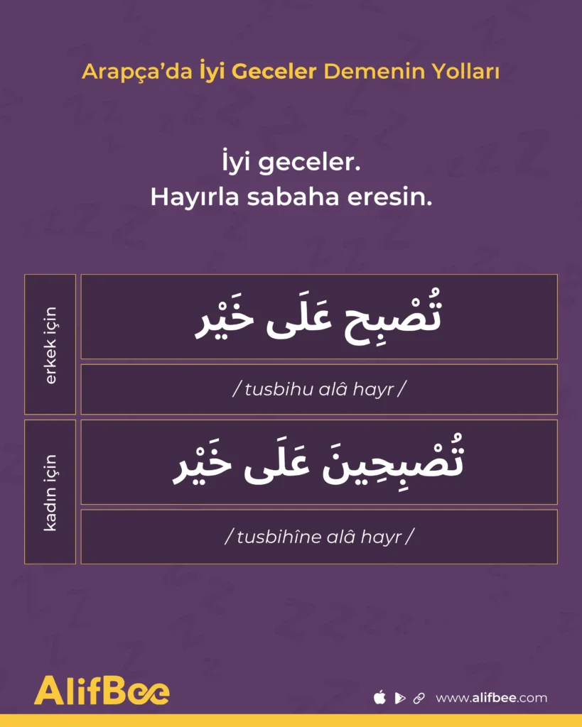 Arapçada iyi geceler 1