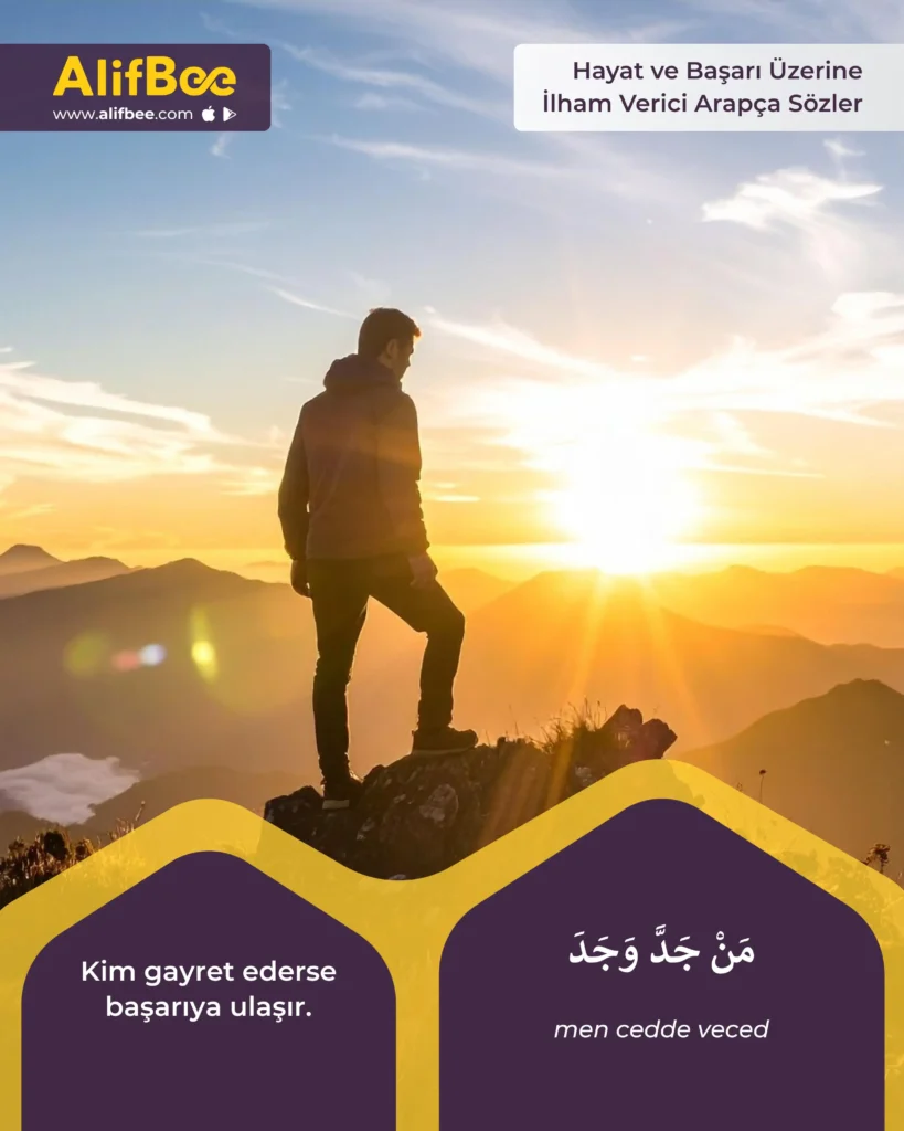 Kim gayret ederse başarıya ulaşır