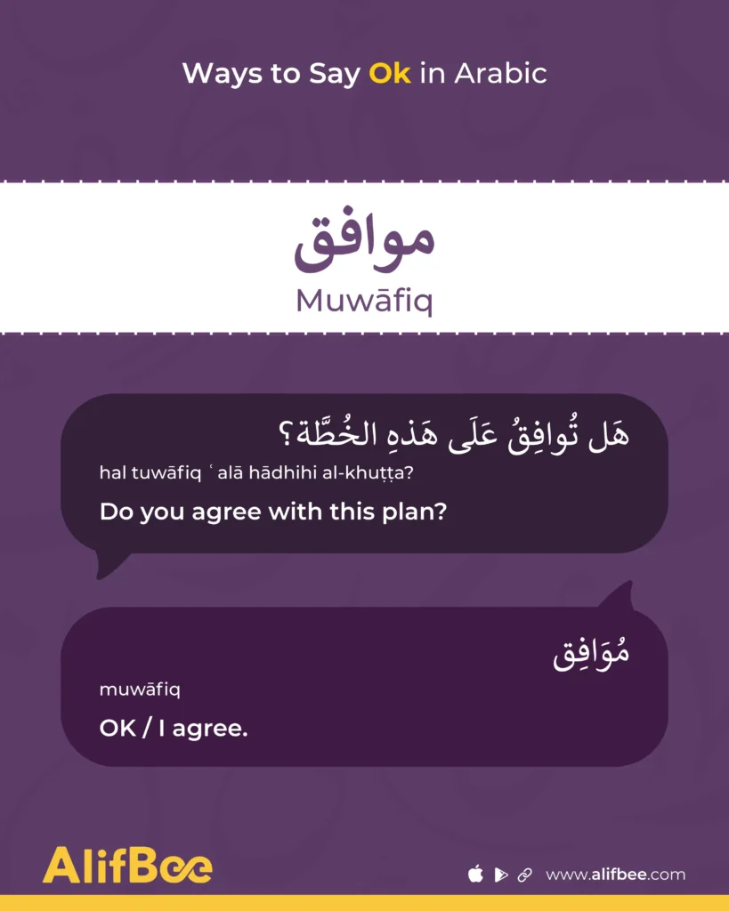 Ways to Say OK in Arabic 4