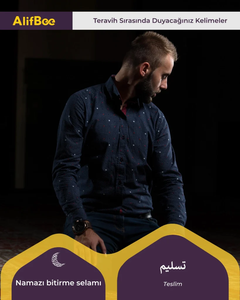 Namazı bitirme selamı_