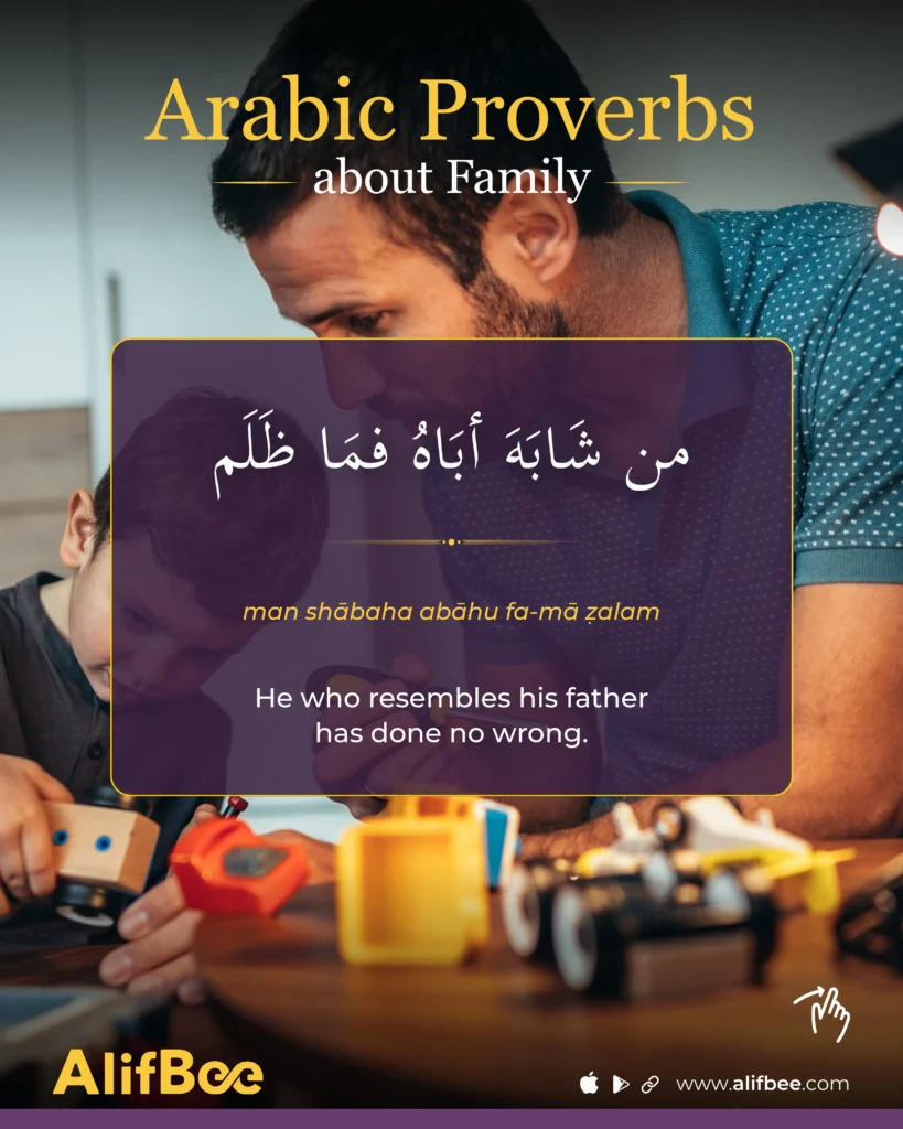 Arabic Proverbs about Family - 5