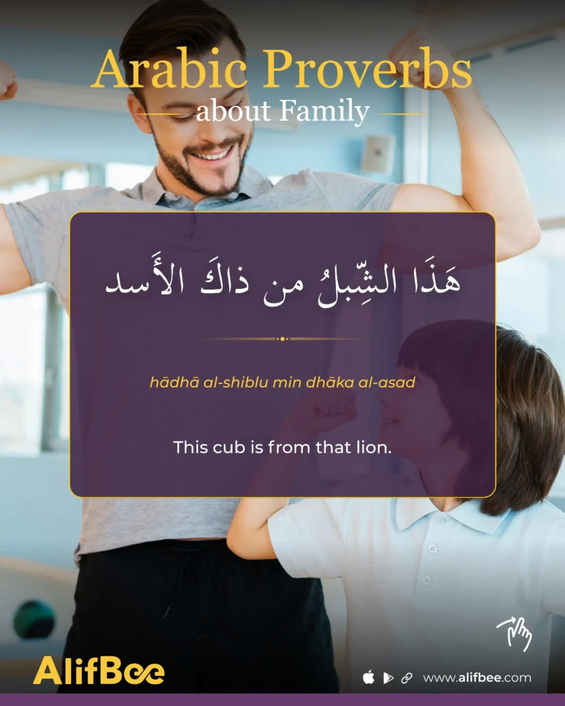 Arabic Proverbs about Family - 6